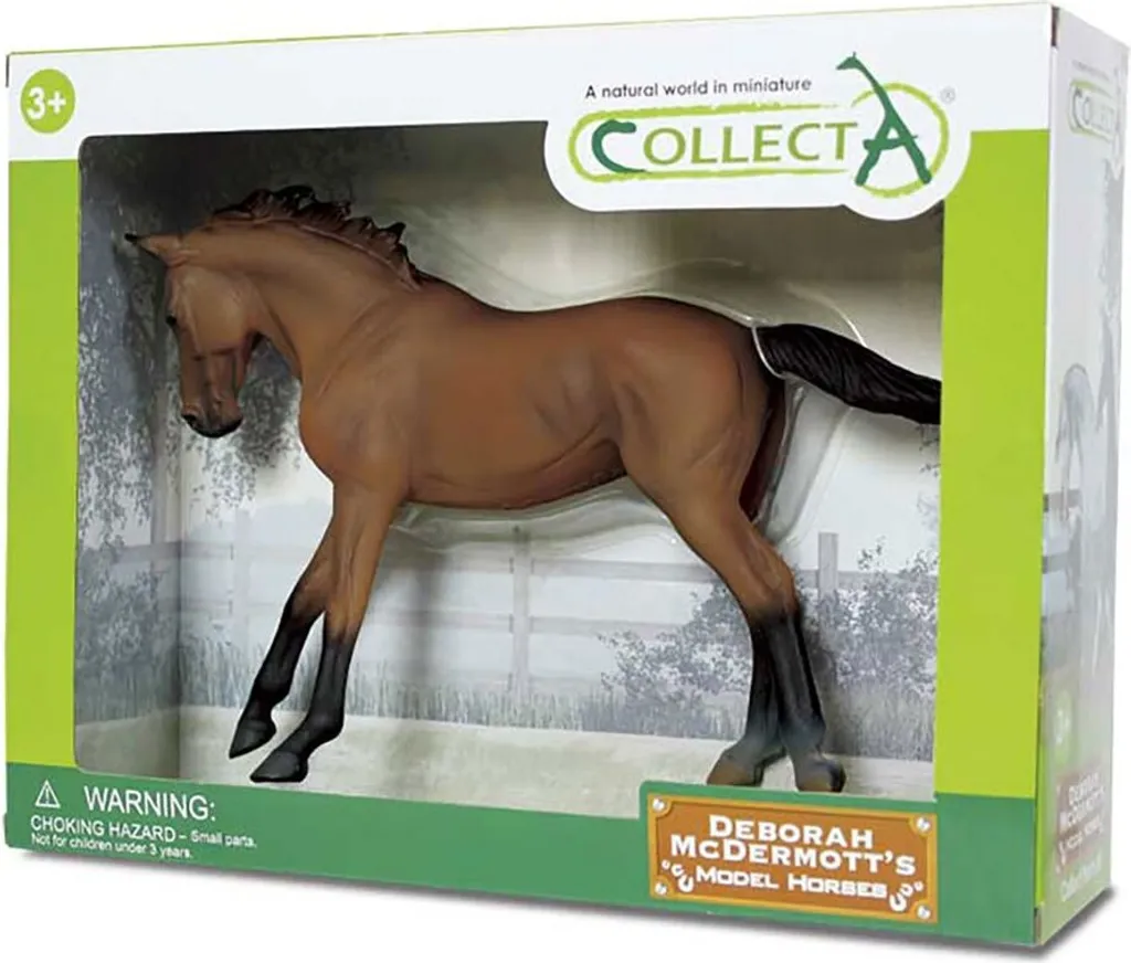 Jouet Figurine de Cheval Jument Pur-Sang Bay - Miniature WB Collecta 15cm