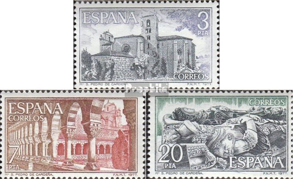 Briefmarken Spanien 1977 Mi 2335-2337 (kompl.Ausg.) postfrisch Sondermarken