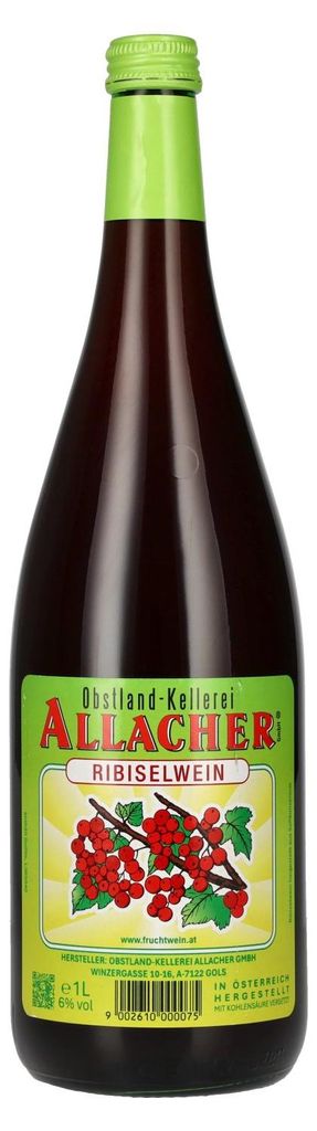 Allacher Ribiselwein 6% Vol. 1l Produktbild 