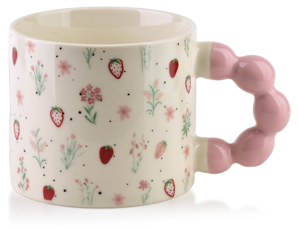 Becher porzellan AffekDesign Naria 9x14x8cm pastellgrün 1pc Produktbild 