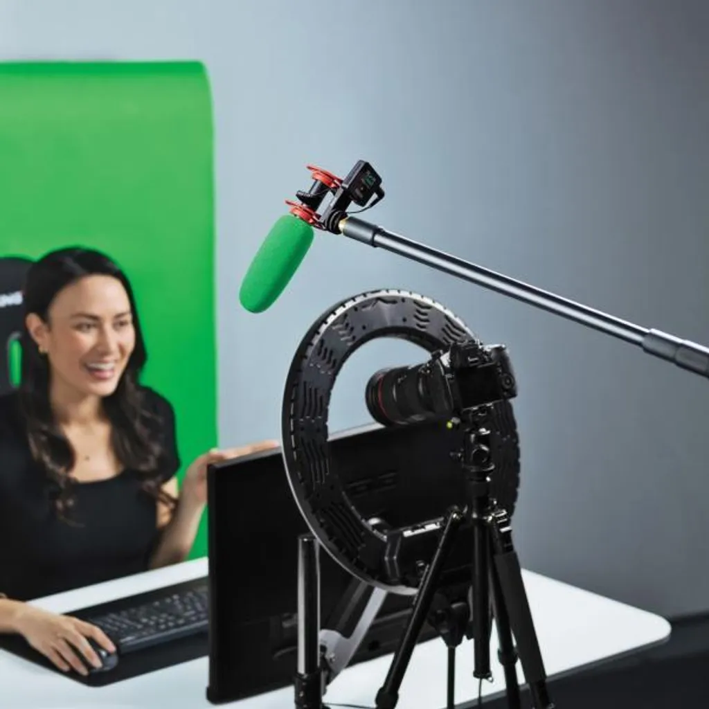 Windschutz Rouge WS-Chroma Key : Bonnet anti-vent pour micro de studio