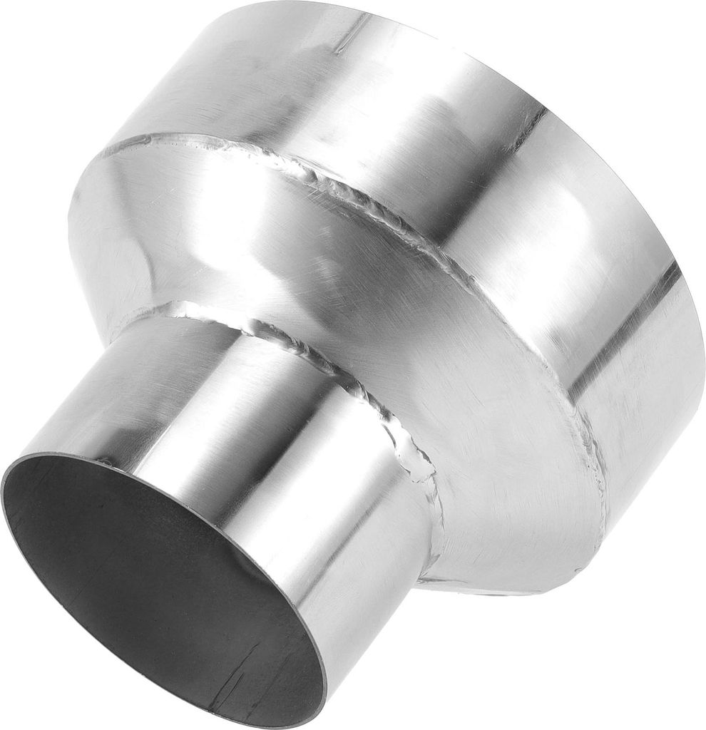 Mandrel Auspuffrohradapter Konzentrischer Reduzierer Auto Auspuffrohr Rohrleitung Adapter 3" OD auf 5" OD 4" Länge T304 Edelstahl Silberton