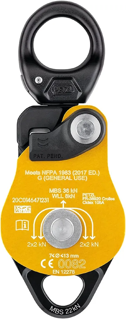 Réduisez l'effort de traction avec la poulie tournante Petzl ultra fluide - 2