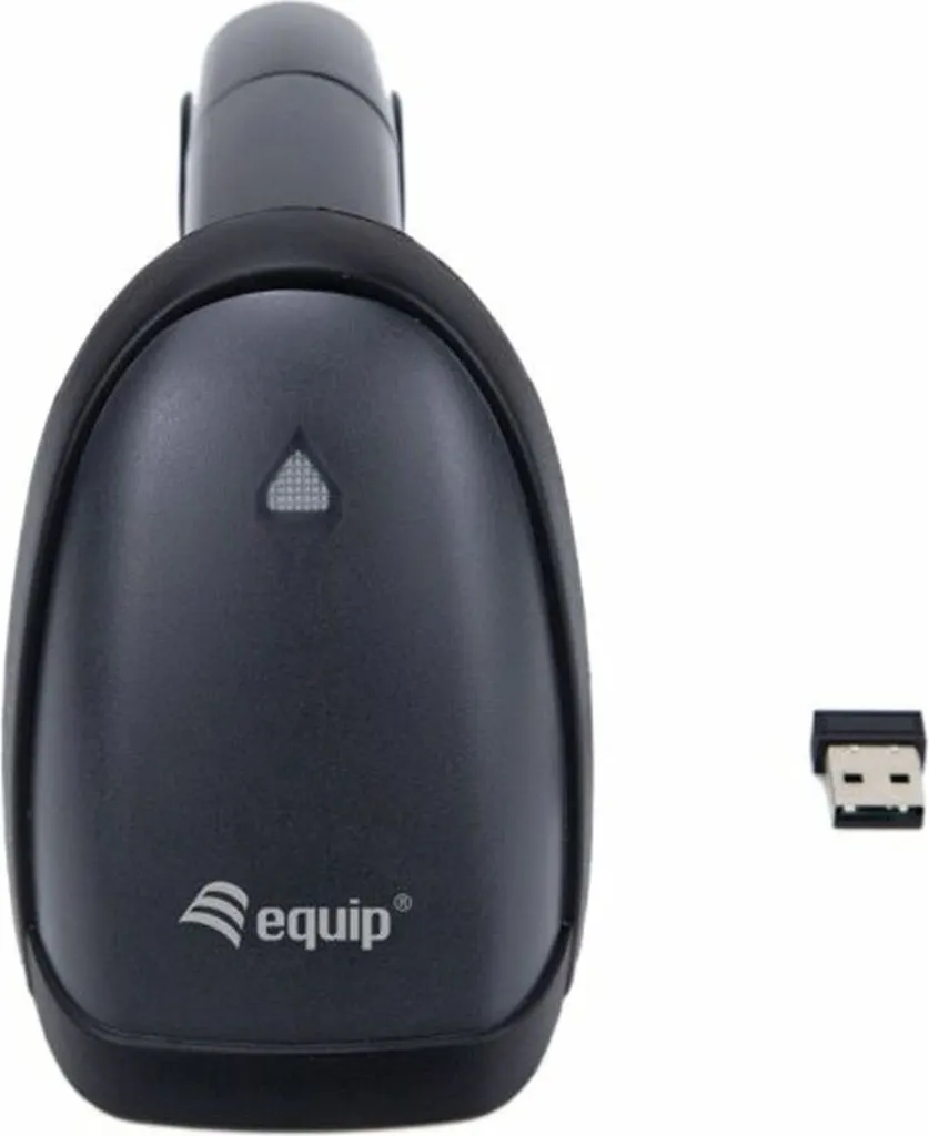 Scanner de Code-Barres 2D Equip Laser sans fil 2.4GHz avec Support Noir - 3