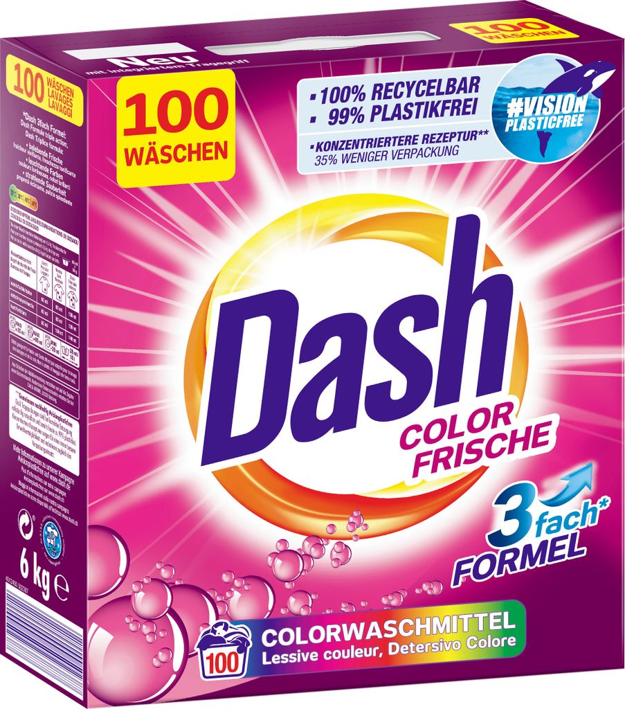 Dash® Color Frische Pulver I Waschmittel für bunte Wäsche I Produktbild 