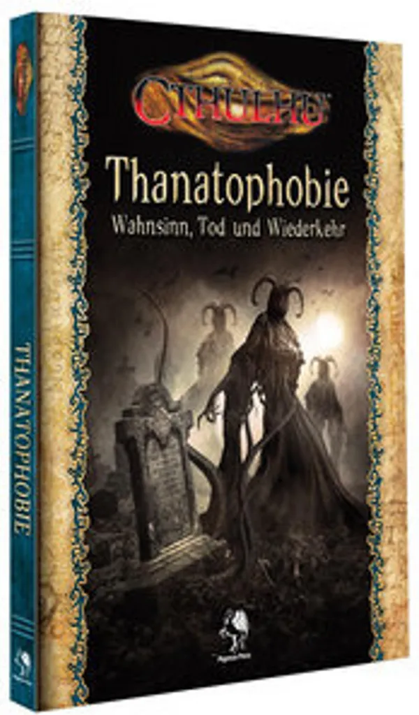 Livre Cthulhu Thanatophobie avec couverture rigide et illustrée