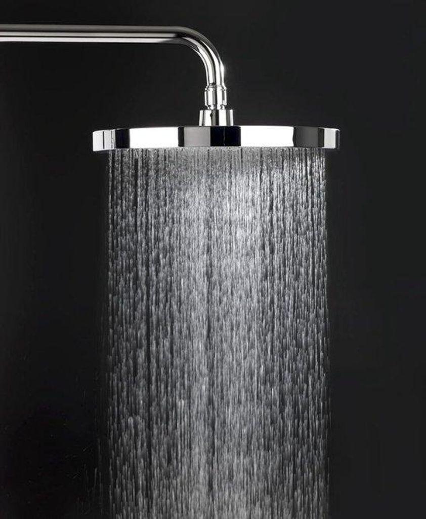 Chrom-Schwarz Duschkopf mit Kalkfilter für weicheres Wasser