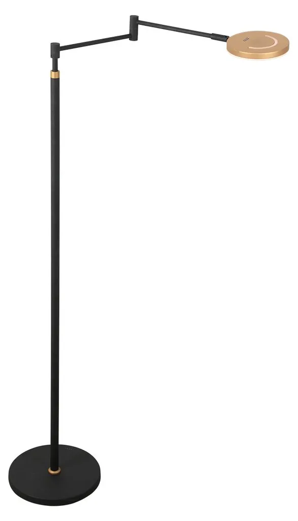 Lampadaire LED doré avec finition exclusive métal - Modèle Soleil Steinhauer