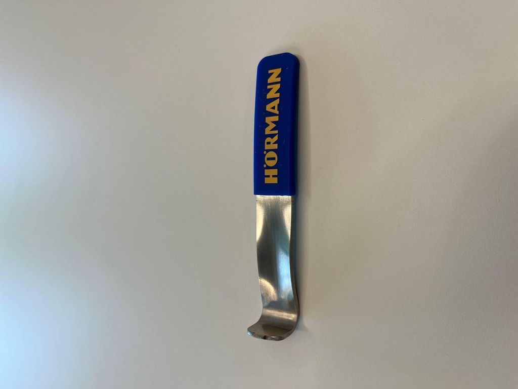 Hörmann Rosettenheber mit Gummigriff, Flache und abgerundete Klingenform 2029250