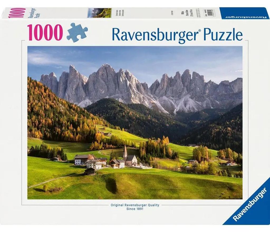 Puzzle pro dospělé, 1000 dílků – Dolomity na podzim Obrázek produktu 