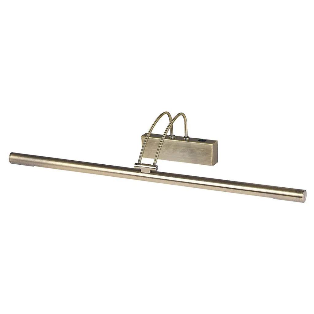Lampe LED tableaux 68 cm laiton antique anti-reflet pour galerie