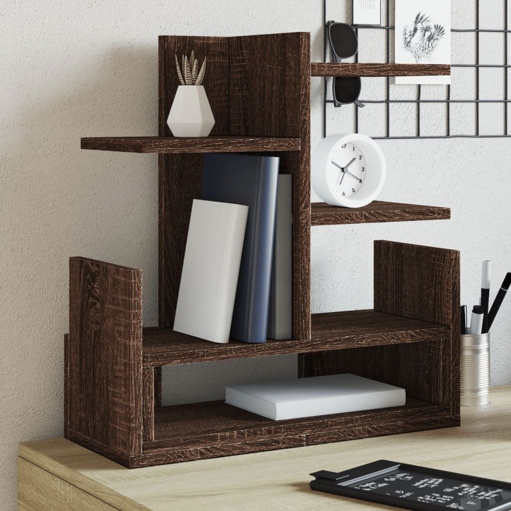 "2026 MODERNE"Schreibtisch-Organizer Eichen-Optik 49x20x52,5cm Holzwerkstoff DE641904 - Schubladeneinsätze & -organizer