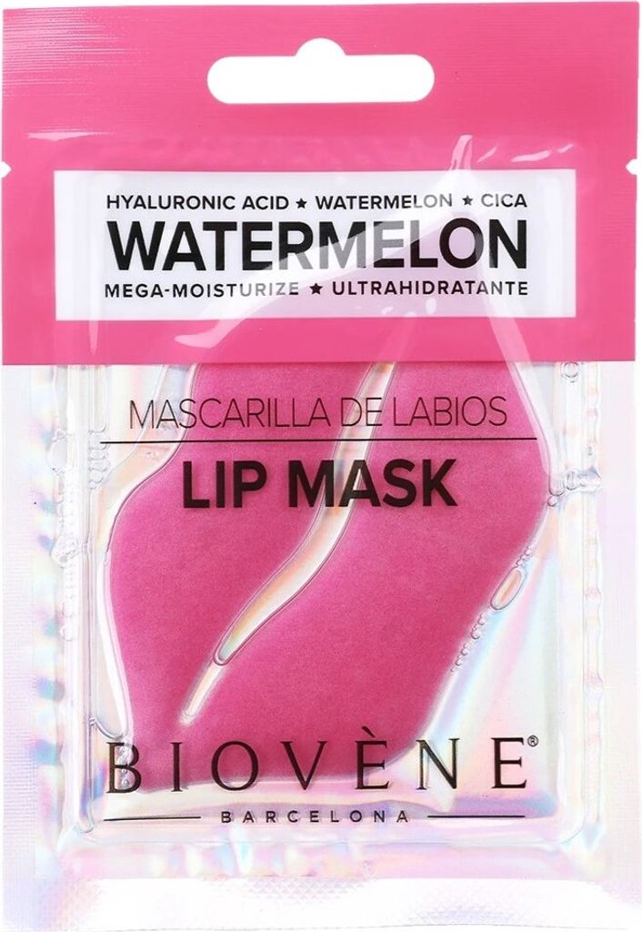 Biovene Hyaluron-Wassermelonen Lippenmaske, Einzelpackung