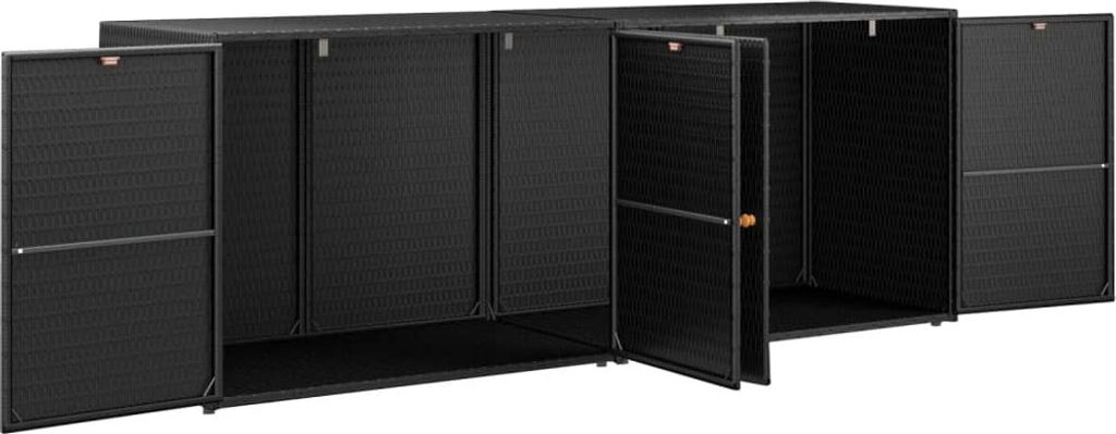 vidaXL Gartenschrank Schwarz 198x55,5x80 cm Kaufland.de