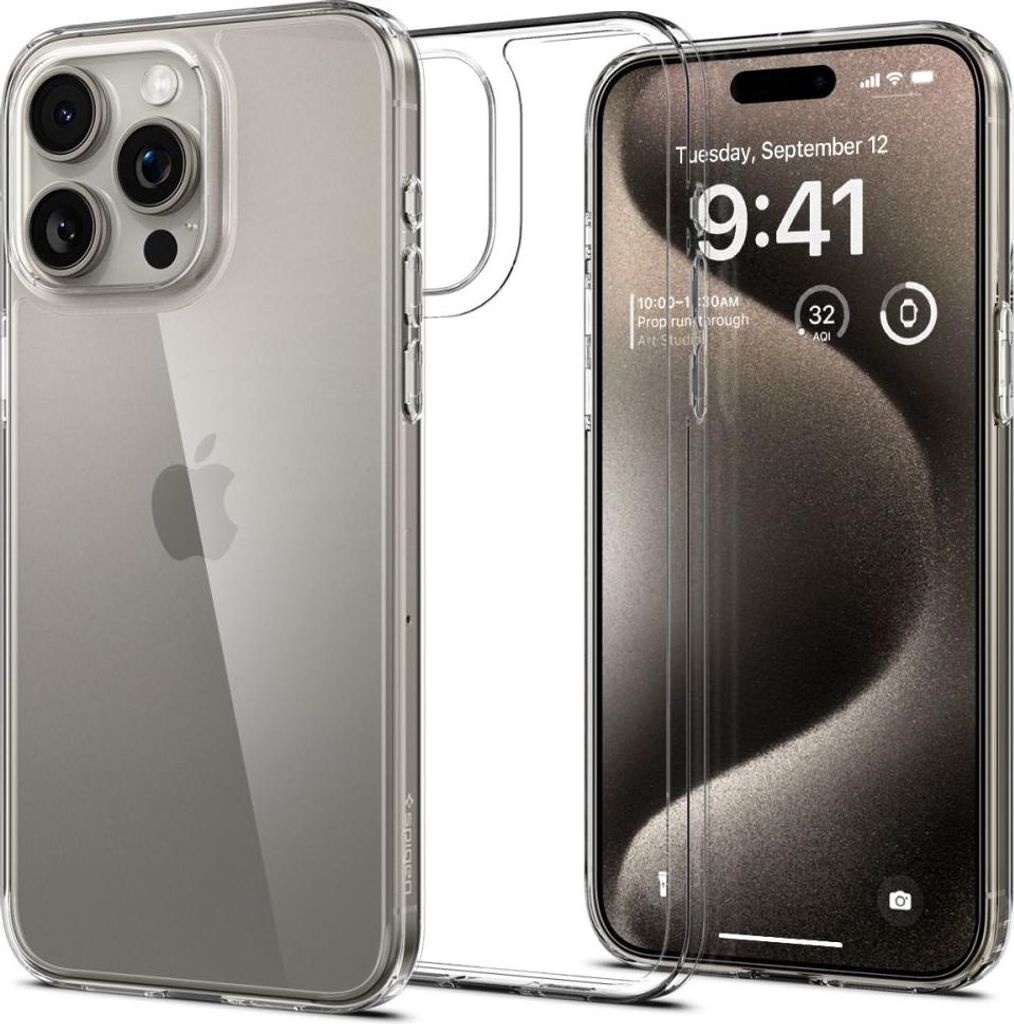 Spigen ACS06554, Cover, Apple, iPhone 15 Pro Max, 17 cm (6.7"), Transparent
