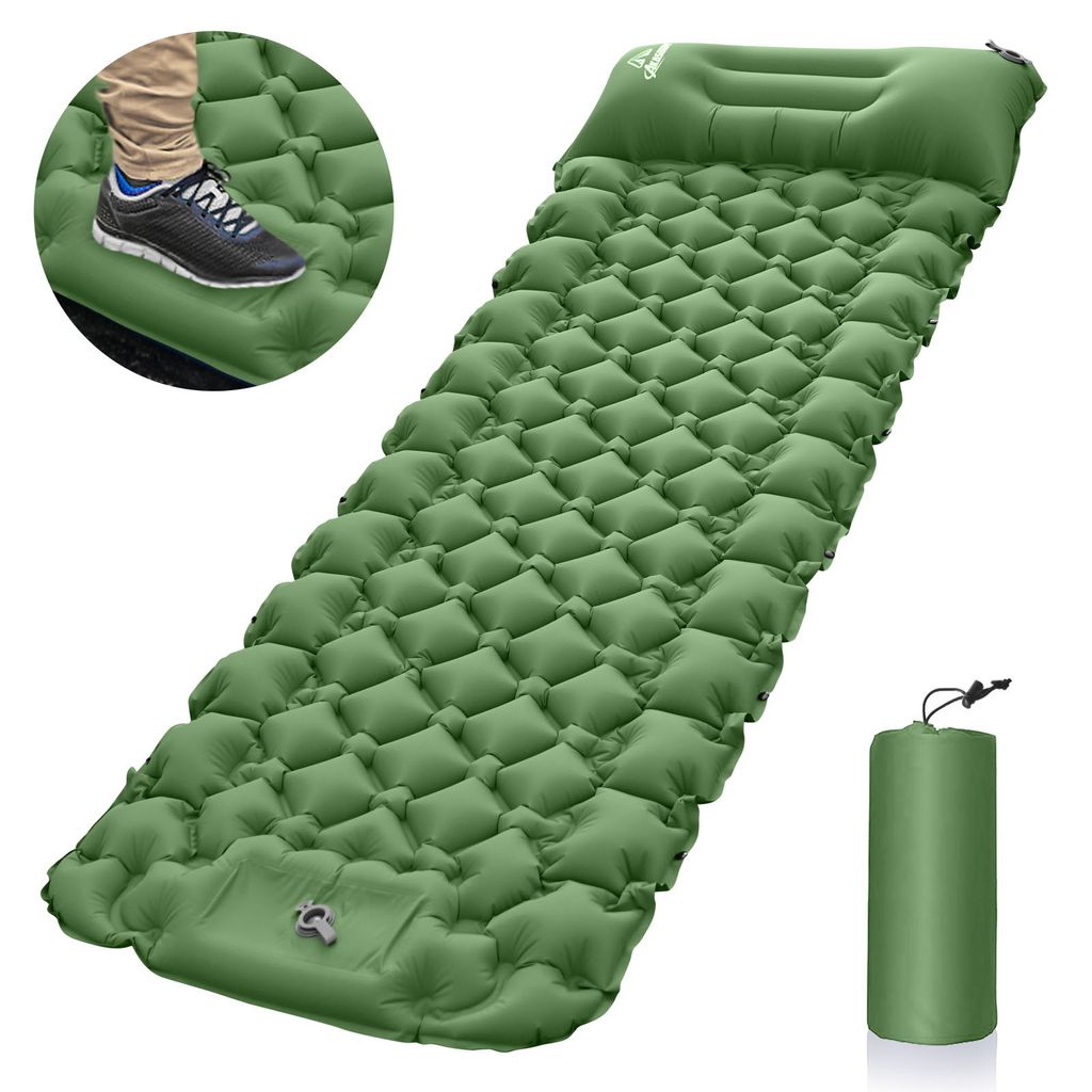 Aufblasbare Luftmatratze Outdoor-Zelt Matte Schlafkissen für Camping Wandern Reisen