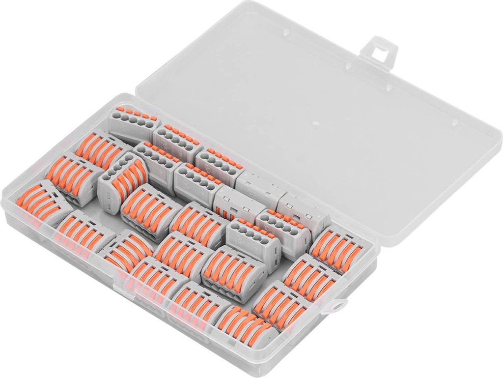 26-teiliges Schnellverdrahtungs-Kabelverbinder-Set mit Aufbewahrungsbox