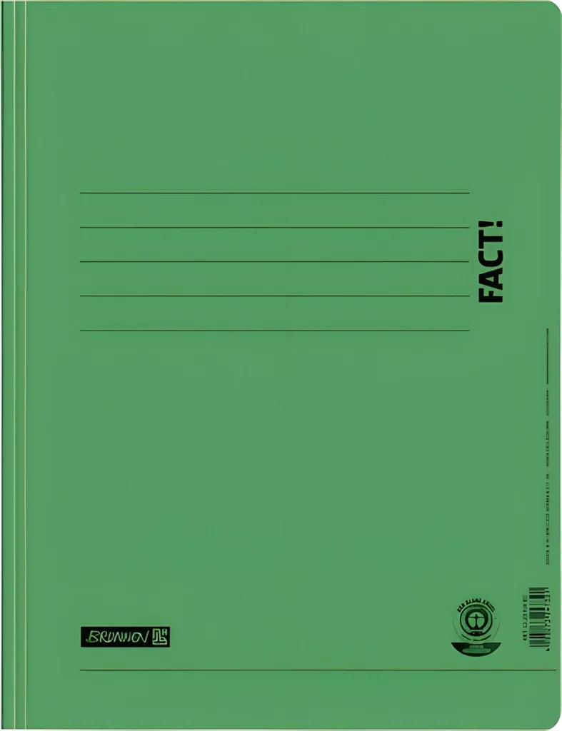 Classeur à levier format A4 en carton recyclé vert pour bureau et école
