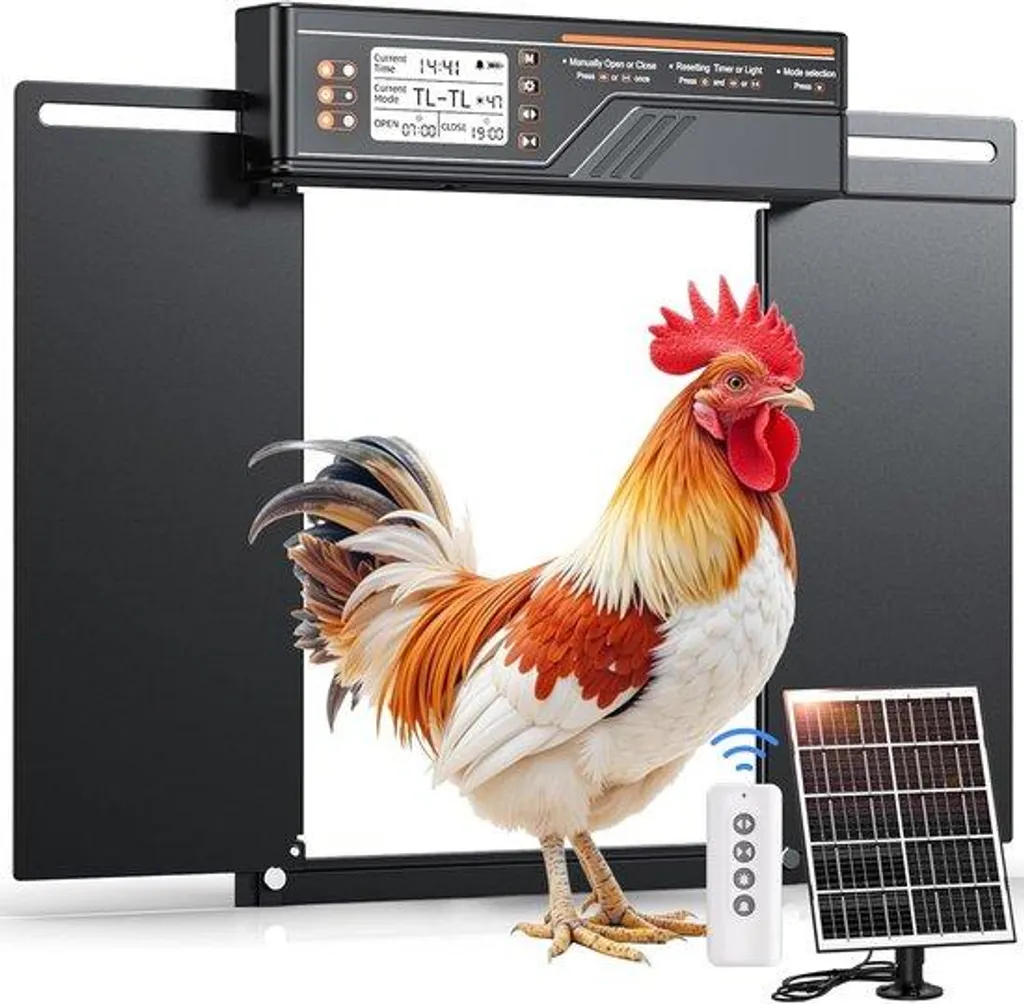 Automatisme de poulailler solaire pour protection contre les prédateurs