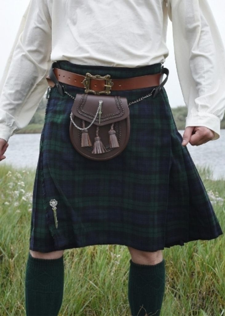 8 Yard Kilt, Schottenrock, Black Watch Tartan, Taille 42 Produktbild 