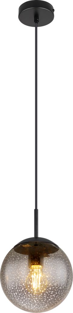 Globo Lighting Hängeleuchte Metall schwarz matt, 1x E27 LED