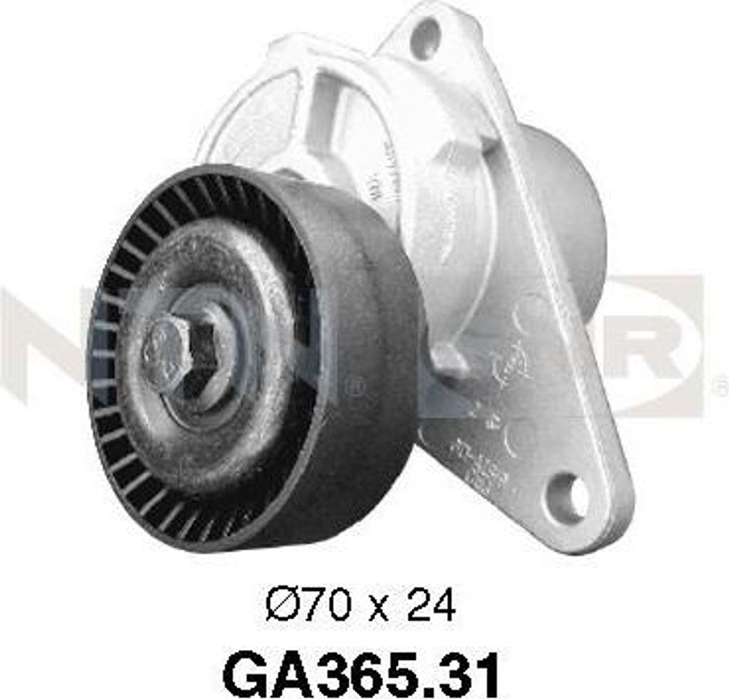 SNR GA365.31 Spannrolle, Keilrippenriemen OE 9125571 kompatibel mit XC90, XC70, V70, V40, S80, S70, S60, S40, C70