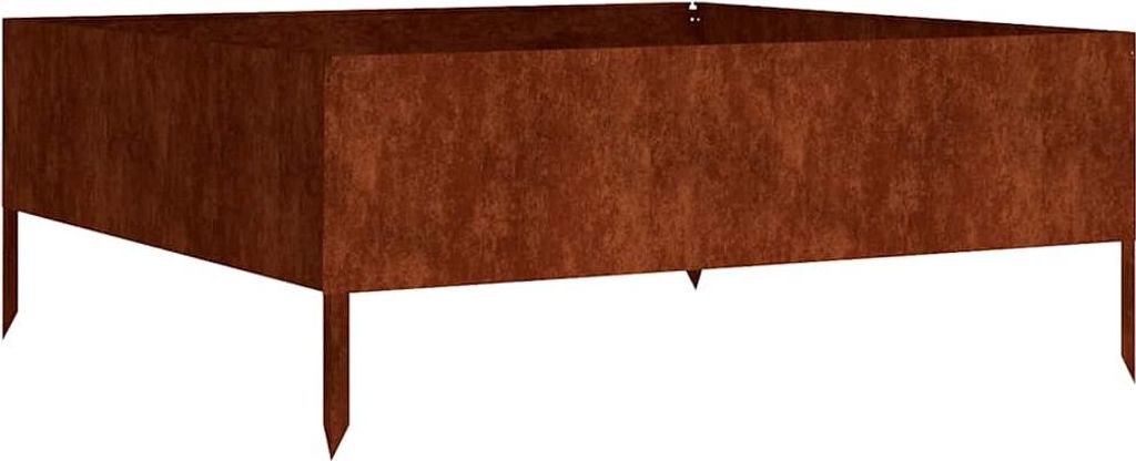 zvýšená postel vidaXL 100x100x41 cm Corten Steel Obrázek produktu 