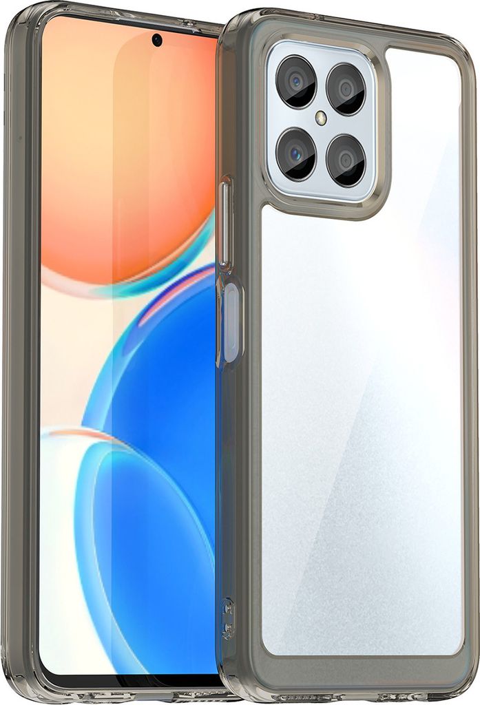 Schutzhülle für Honor X6 /Honor X8A /Honor X8 5G Klar Rückseite Stoßfeste TPU Silikon Bumper Hülle Grau