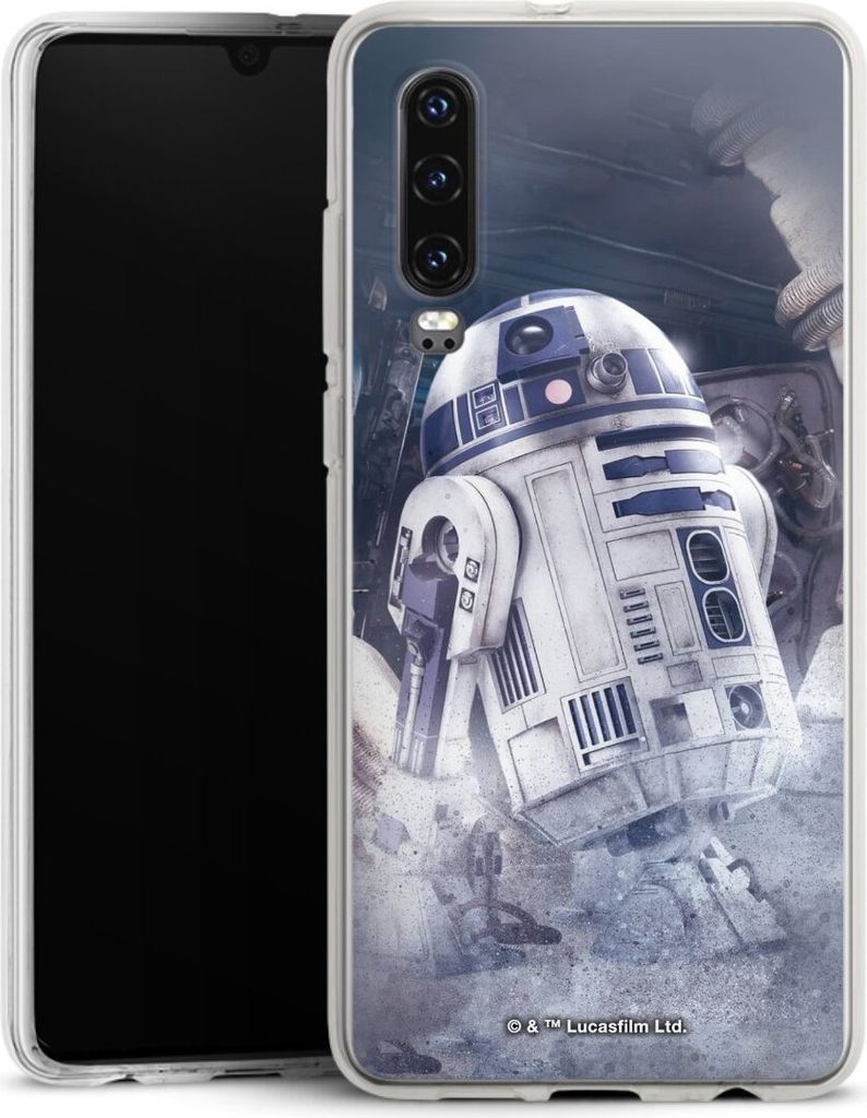 DeinDesign Handyhülle für Huawei P30 Silikon Hülle Case Smartphone Schutzhülle Fanartikel Roboter Star Wars