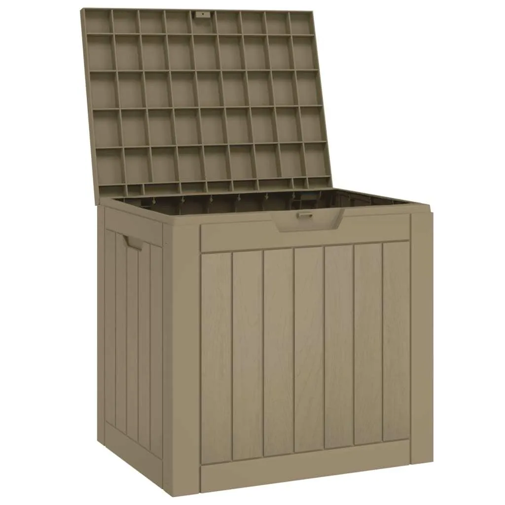 Boîte de rangement de jardin en Polypropylène Gris - Format Compact - 4