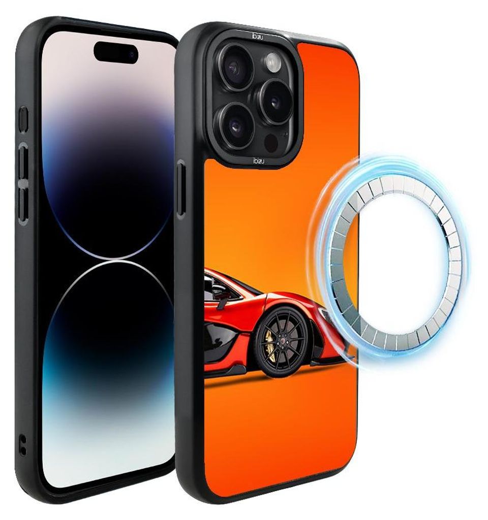Schutzhülle für das iPhone 14 Pro Max, MagSafe-kompatibel, mattschwarze Seiten, Modell P1