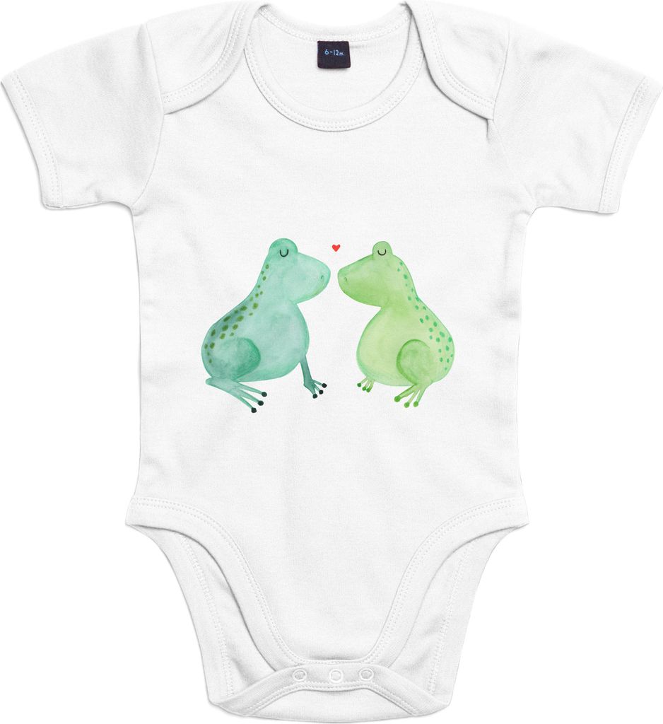 Mr. & Mrs. Panda babykleidung body Frosch Liebe 1. - 3. Monat - Heather Grey - Geschenk, Freundin, Strampler, Baby, Verlobung, Einteiler, overall, ...