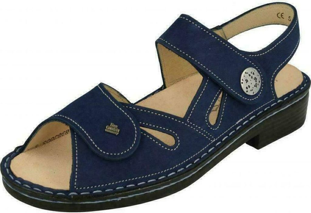 Finn Comfort Komfort Sandalen Costa Damen 343230343531 Blau 43 EU