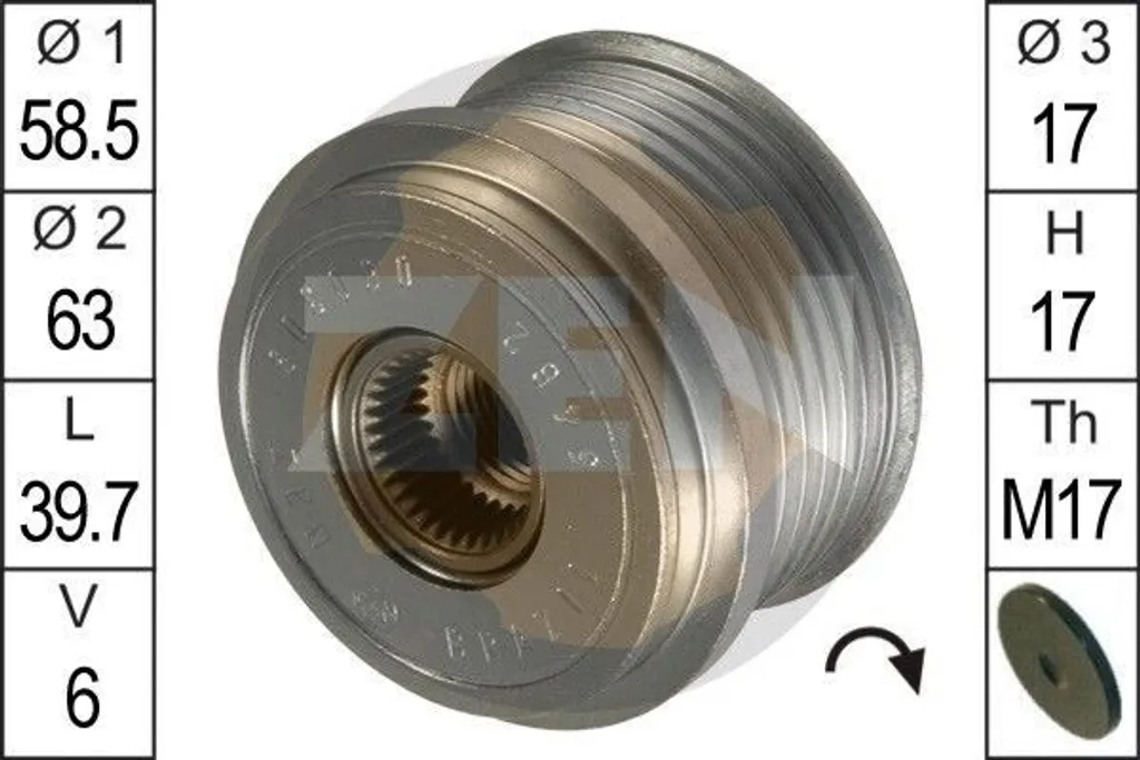 ERA ZN5462 - Generatore OE 1144182 per Fiesta V, Fiesta IV, Focus (DAW, DBW), Focus (DFW), Focus (DNW)