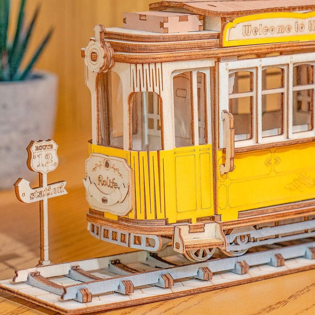 Drevené 3D puzzle s električkou Obrázok produktu 18