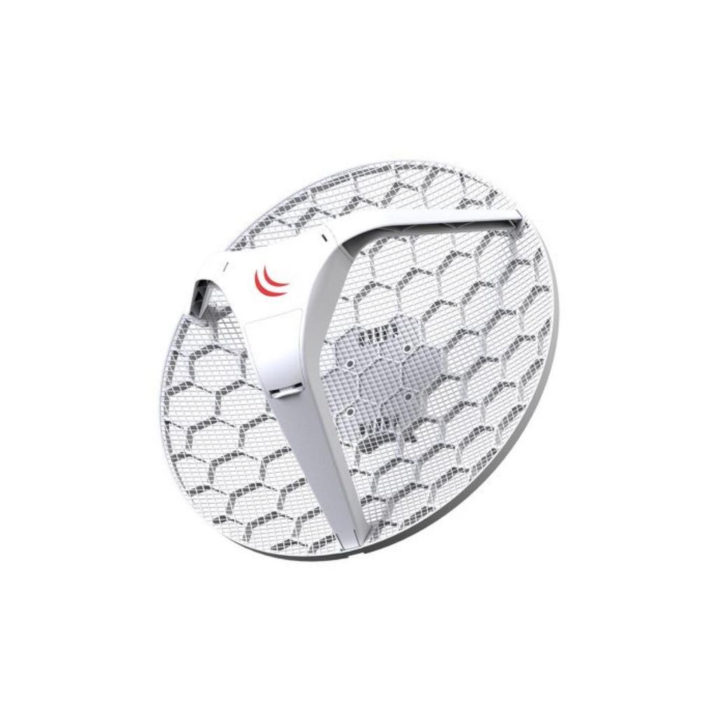 Mikrotik rb/lhg-5nd lhg 5 dual chain 5ghz 802.11an 24.5dbi integrierte antenne, 600mhz cou, 64mb ram, 1x lan, poe, psu, router