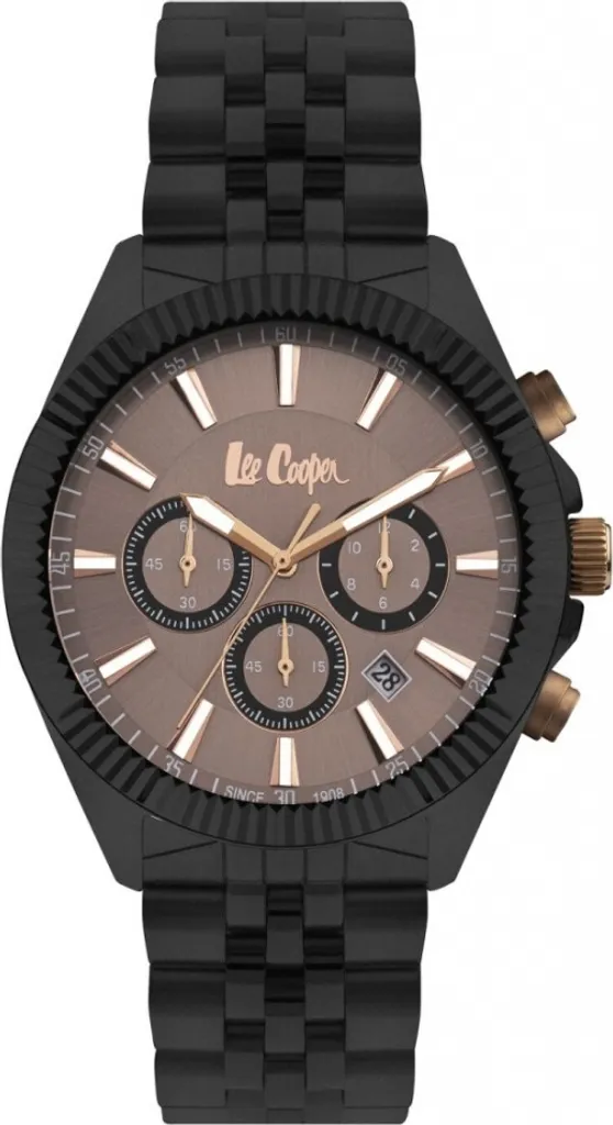 Montre pour homme Lee Cooper LC07838.640 noire au style sophistiqué
