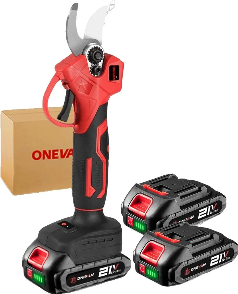 Sécateur sans fil Brushless ultra puissant, autonomie double batterie