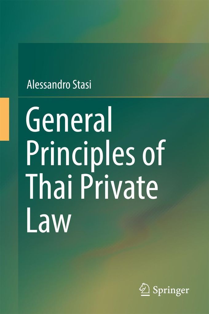 Allgemeine Grundsätze des thailändischen Privatrechts