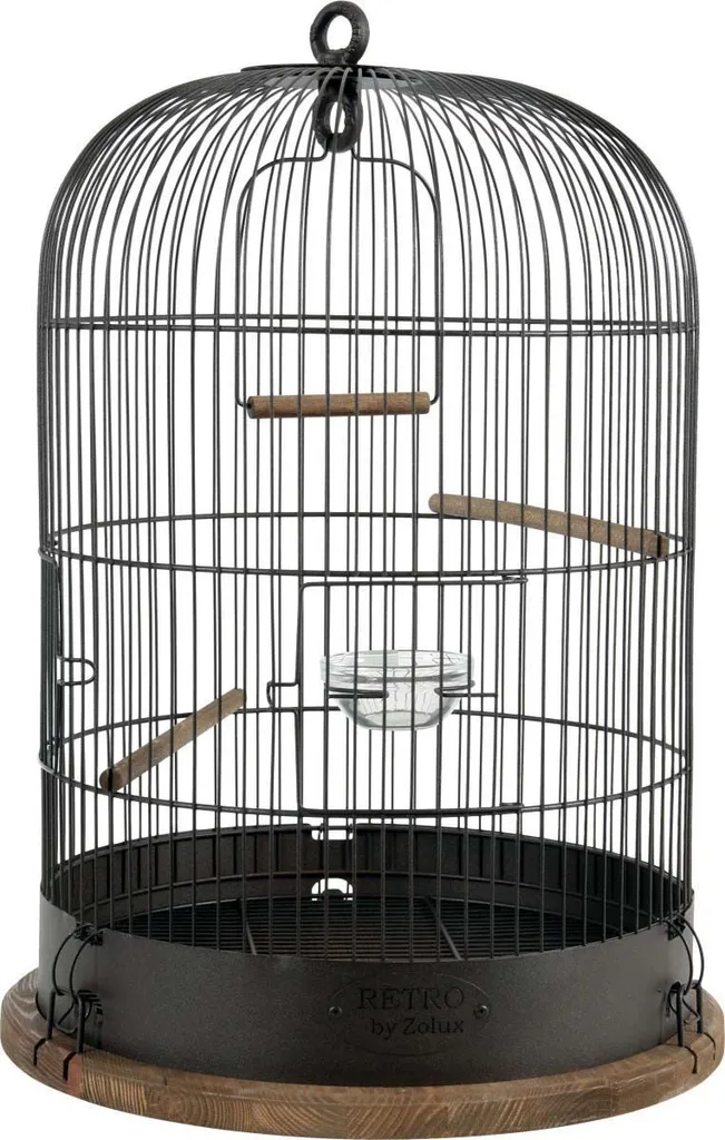 Cage oiseaux Zolux Retro Lisette - Modèle vintage en métal pour canaris