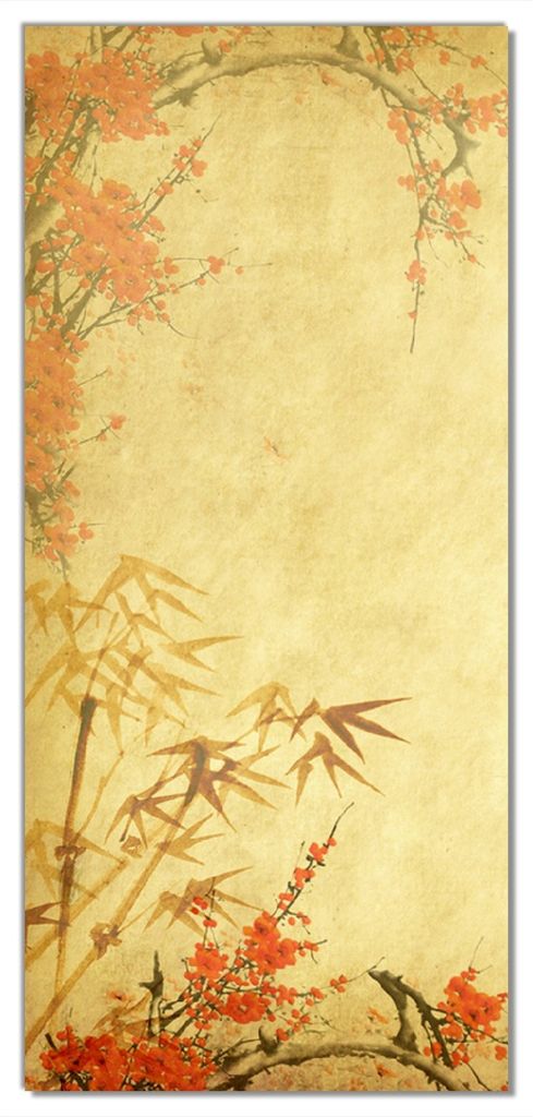 Wallario selbstklebende Türtapete 100 x 220 cm mit Schutzlaminat - Herbststimmung alter Papyrus mit Herbstmotiven