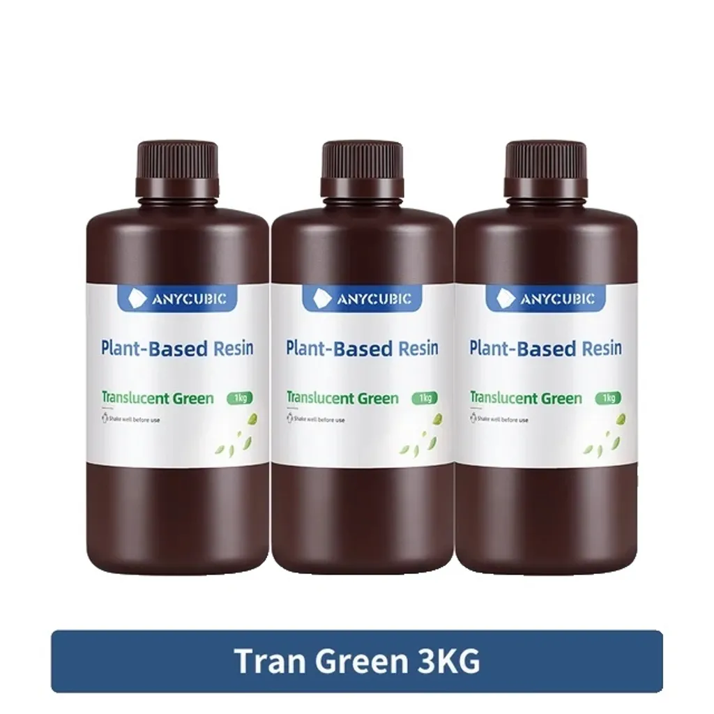 Résine 3D sans odeur lavable à l'eau 405nm ECO Green 3 KG haute qualité