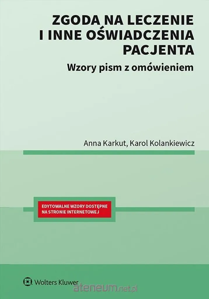Zgoda na leczenie : formulaire de consentement médical et soins 50 pages