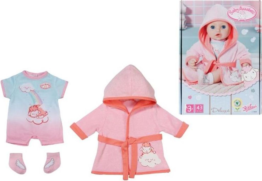 B.A. DeLuxe Badezeit 43cm Bademantel u Badeanzug Produktbild 