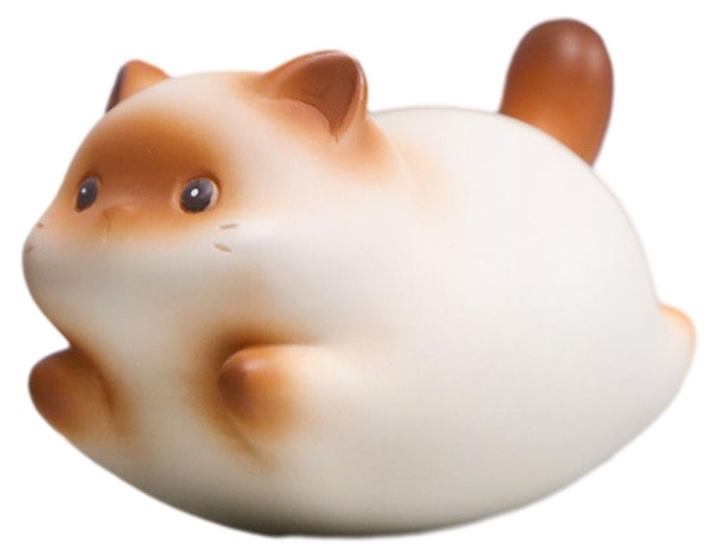 Schaukelkatze aus Kunstharz, niedliche kleine Katzenfigur aus Kunstharz für Zuhause, Büro oder Schreibtisch, Geschenk für Katzenliebhaber