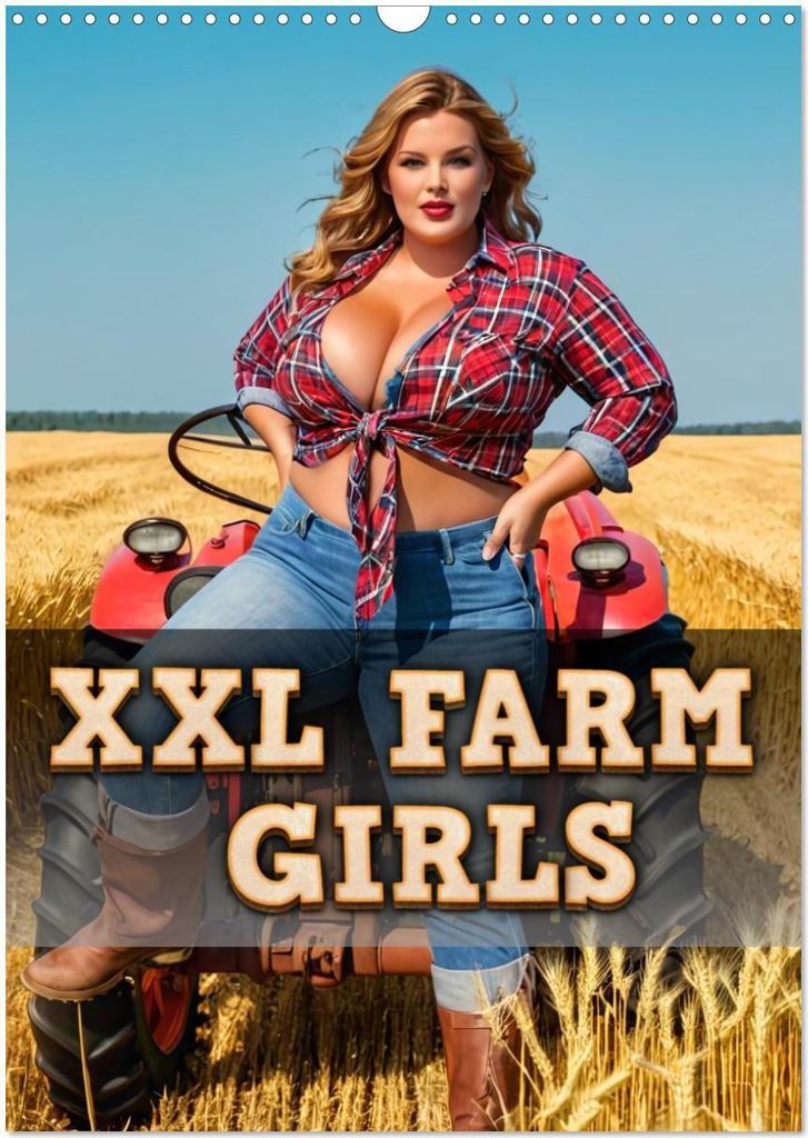 XXL Farm Girls (Wandkalender 2026 DIN A3 hoch), CALVENDO Monatskalender