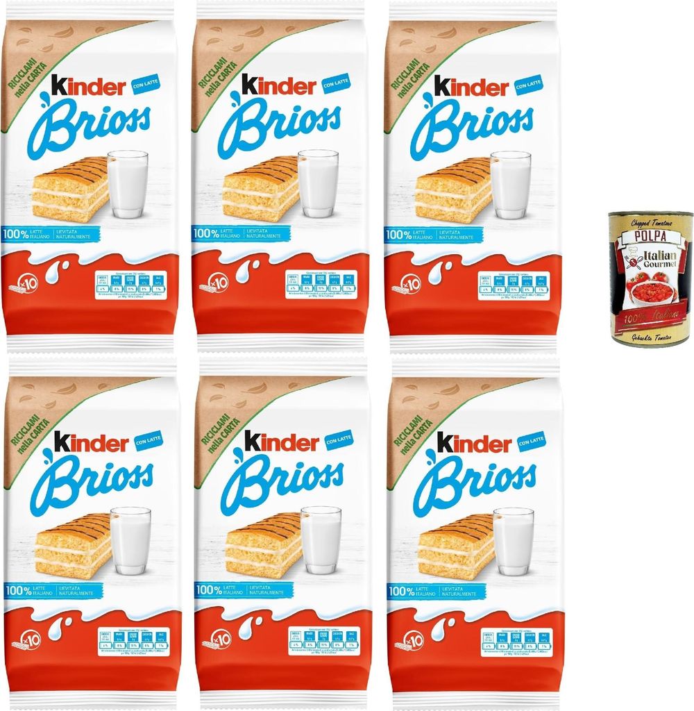 Kinder Brioss - 10 Snacks Schwammkuchen, natürlich zu 100% Produktbild 