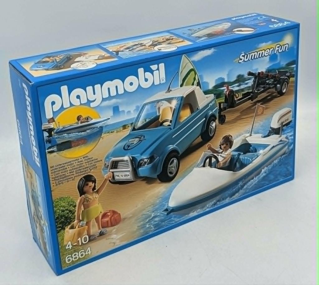 PLAYMOBIL Summer Fun Surfer-Pickup mit Speedboat, Produktbild 
