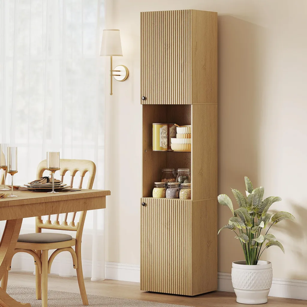 Meuble haut salle de bain bois 6 étages pour optimiser les petits espaces - 11