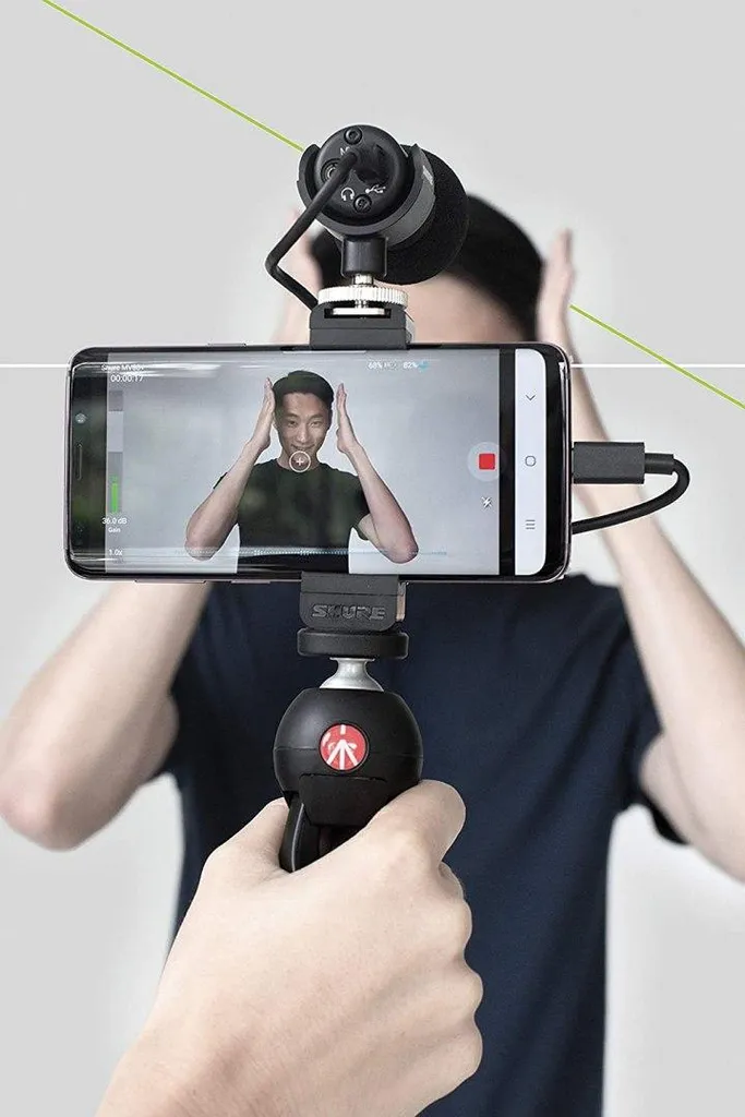 Microphone Vlogging Shure MV88+ Video Kit avec Trépied et Support Mobile - 15